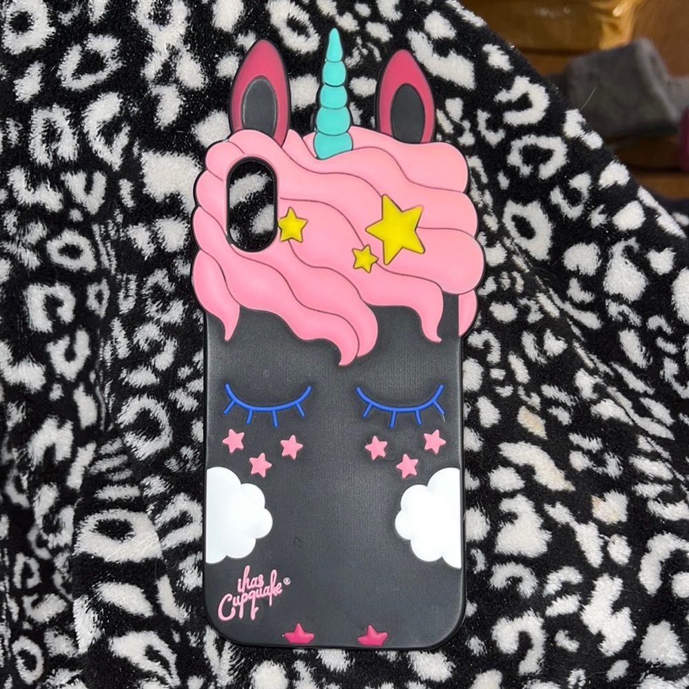 i has Cupquake Silicone Unicorn IPhone X Case